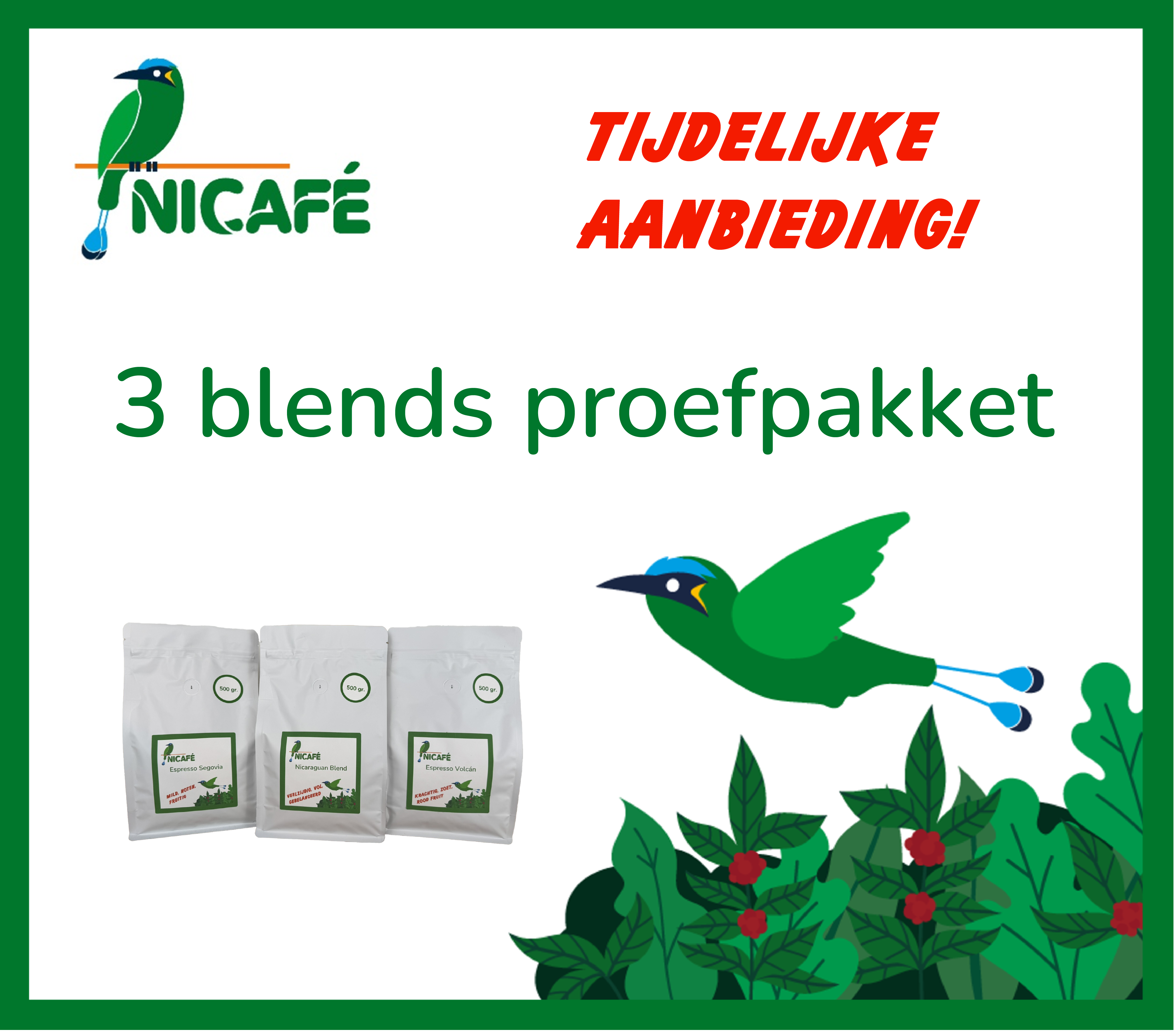3 blends proefpakket